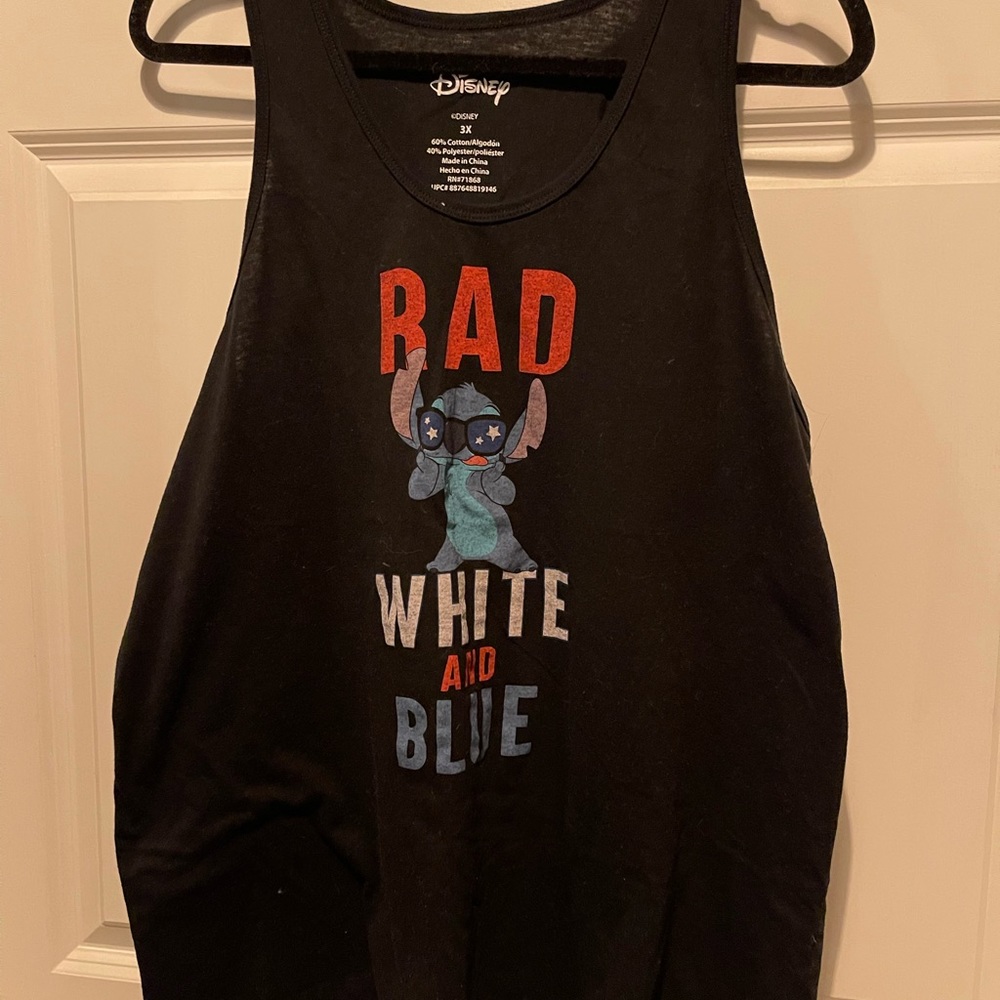 “Rad, White & Blue” Stitch 4th of July tank top